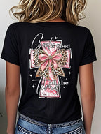Women's God Is Good All The Time Print Crew Neck T-Shirt