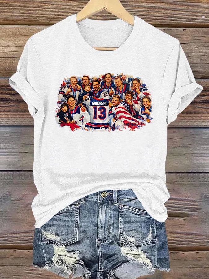 Women's  Funny Character Print T-Shirt