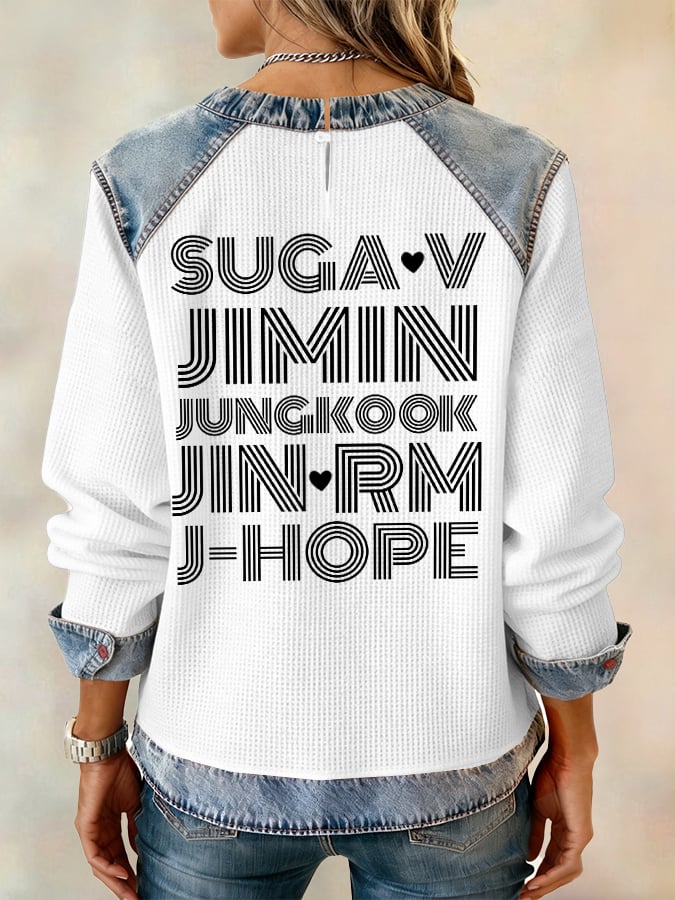 Women's Leisure  Print Sweatshirt