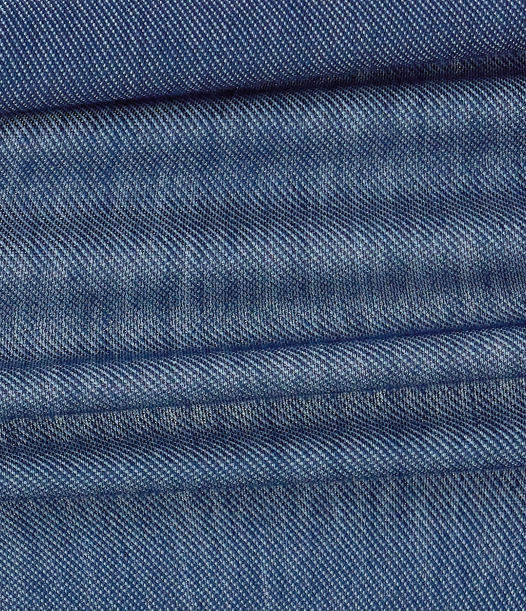 FlexTM Square Neck Racerback Cool Touch Washed Denim Tennis Bodysuit