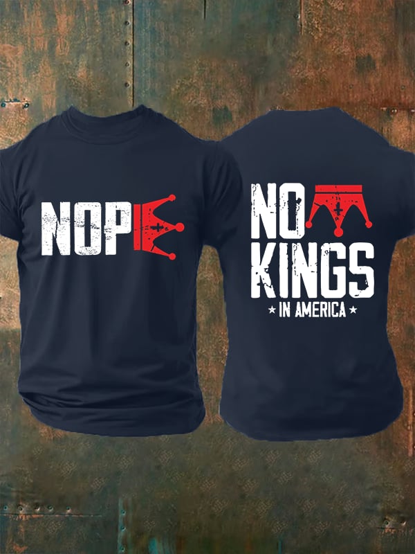 🔥Buy 3 Get 15% Off🔥Men's  No Kings In America T-Shirt
