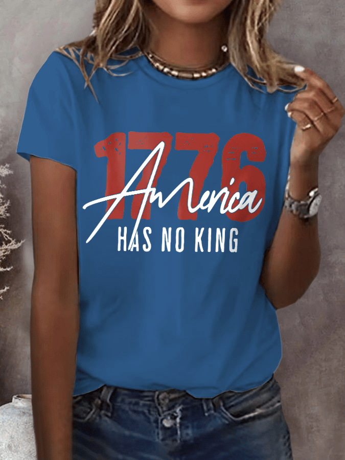 🔥Buy 3 Get 15% Off🔥Women's Fashion Casual American Kingless Print T-Shirt