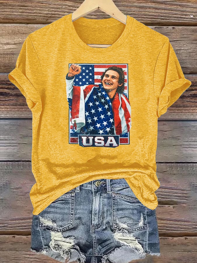 Women's  Funny Character Print T-Shirt