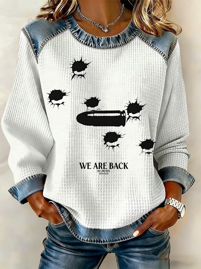 Women's Leisure  Print Sweatshirt