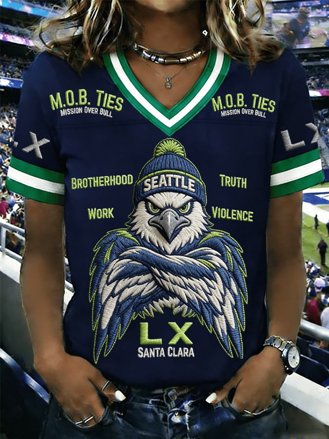 Women's Puerto Rico Football Print Shirt