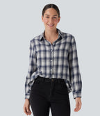 Long Sleeve Plaid Casual Shirt