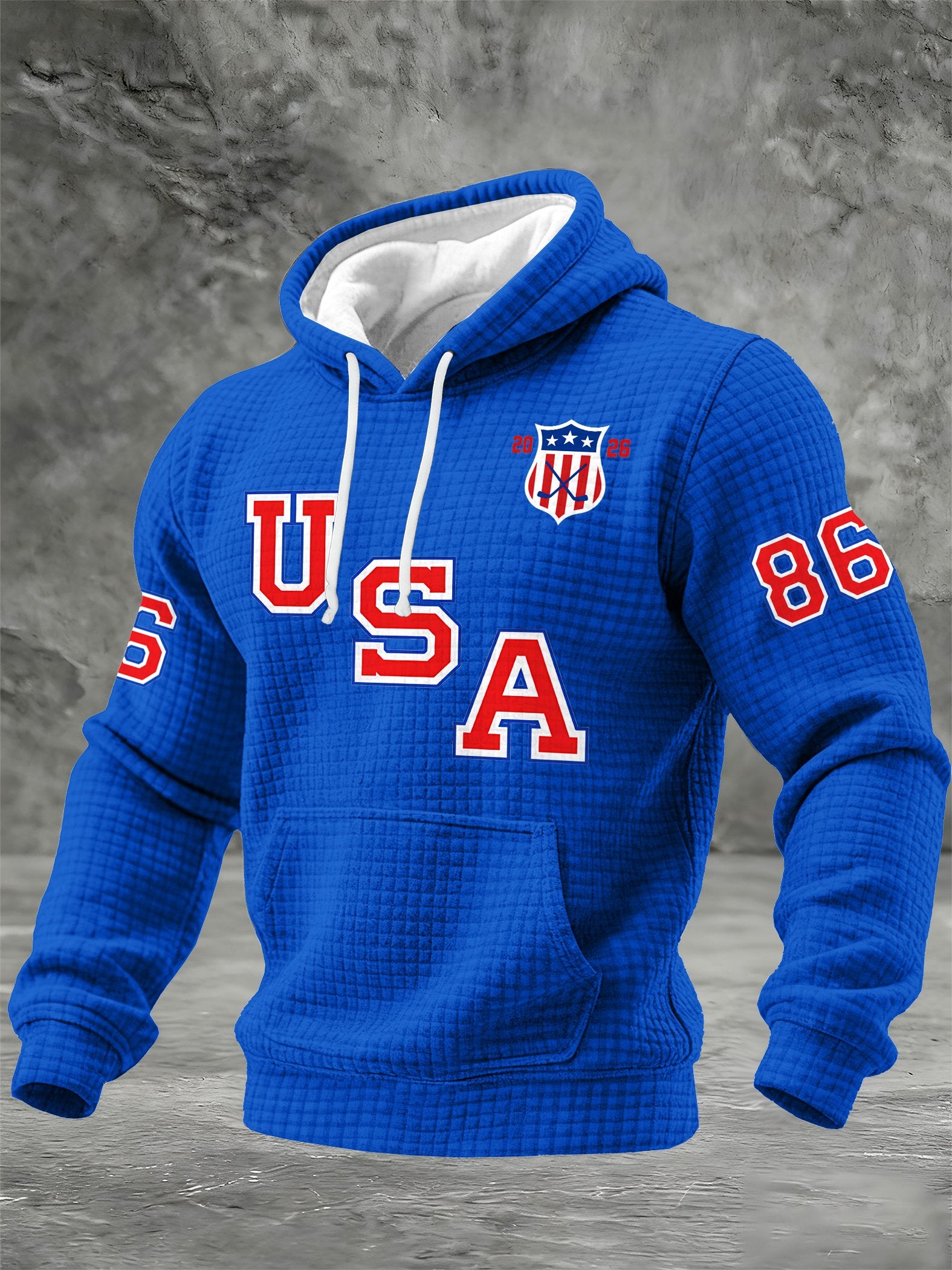 Men's Ice Hockey Printed Casual Hoodie