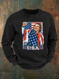 Men's  Funny Character Print  Sweatshirt