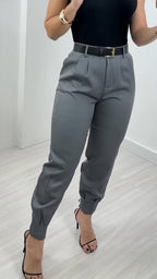 Women's Casual Cuffed Commuter Trousers