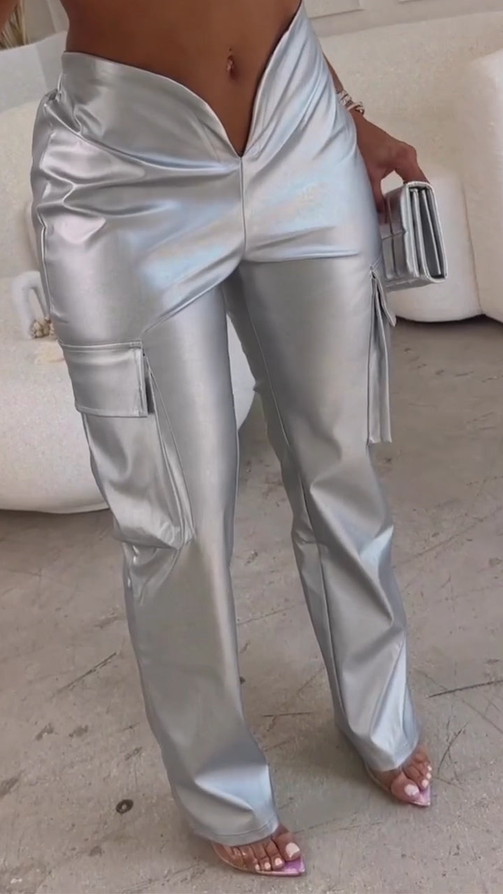 Ladies' Solid Color Casual Pants