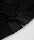 V-neck Zipper Bodycon Midi Work Built-in Mesh Shapewear Dress