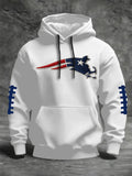 Men's Football Print Crew Neck Top