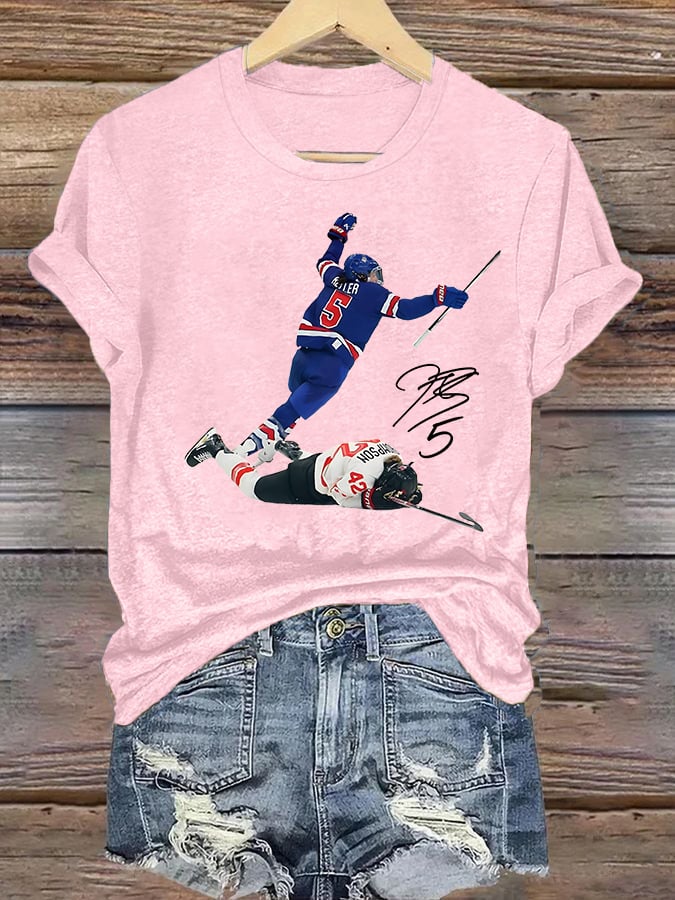 Women's  Funny Character Print T-Shirt