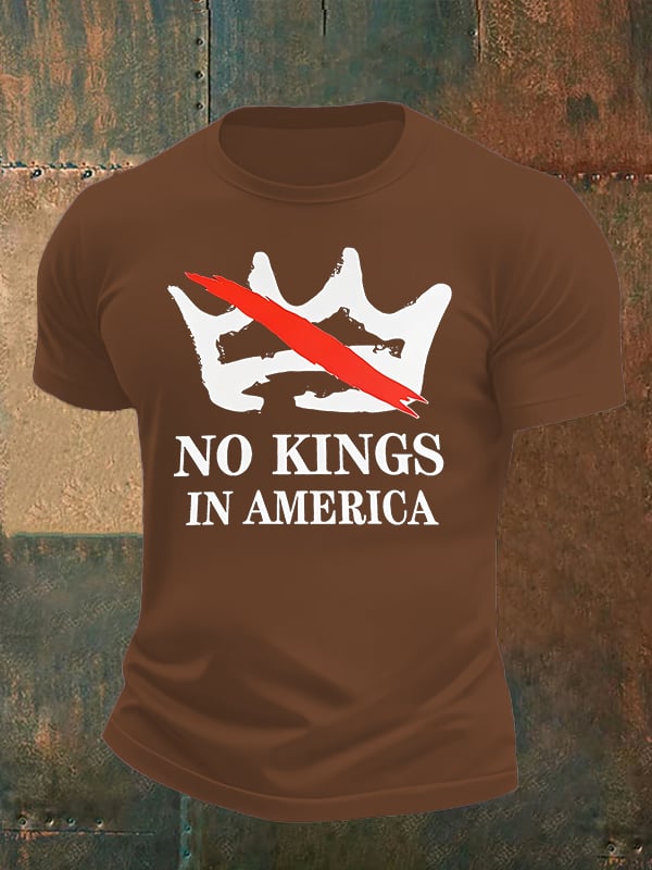 🔥Buy 3 Get 15% Off🔥Men's no kings in America print  T-Shirt