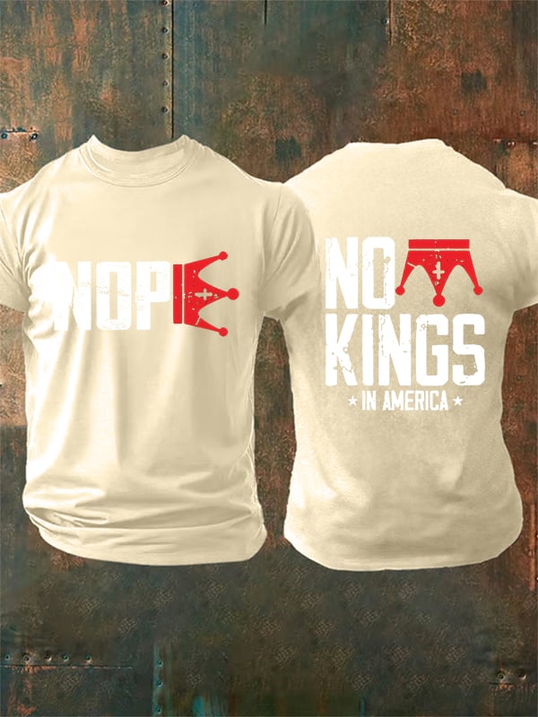 🔥Buy 3 Get 15% Off🔥Men's  No Kings In America T-Shirt