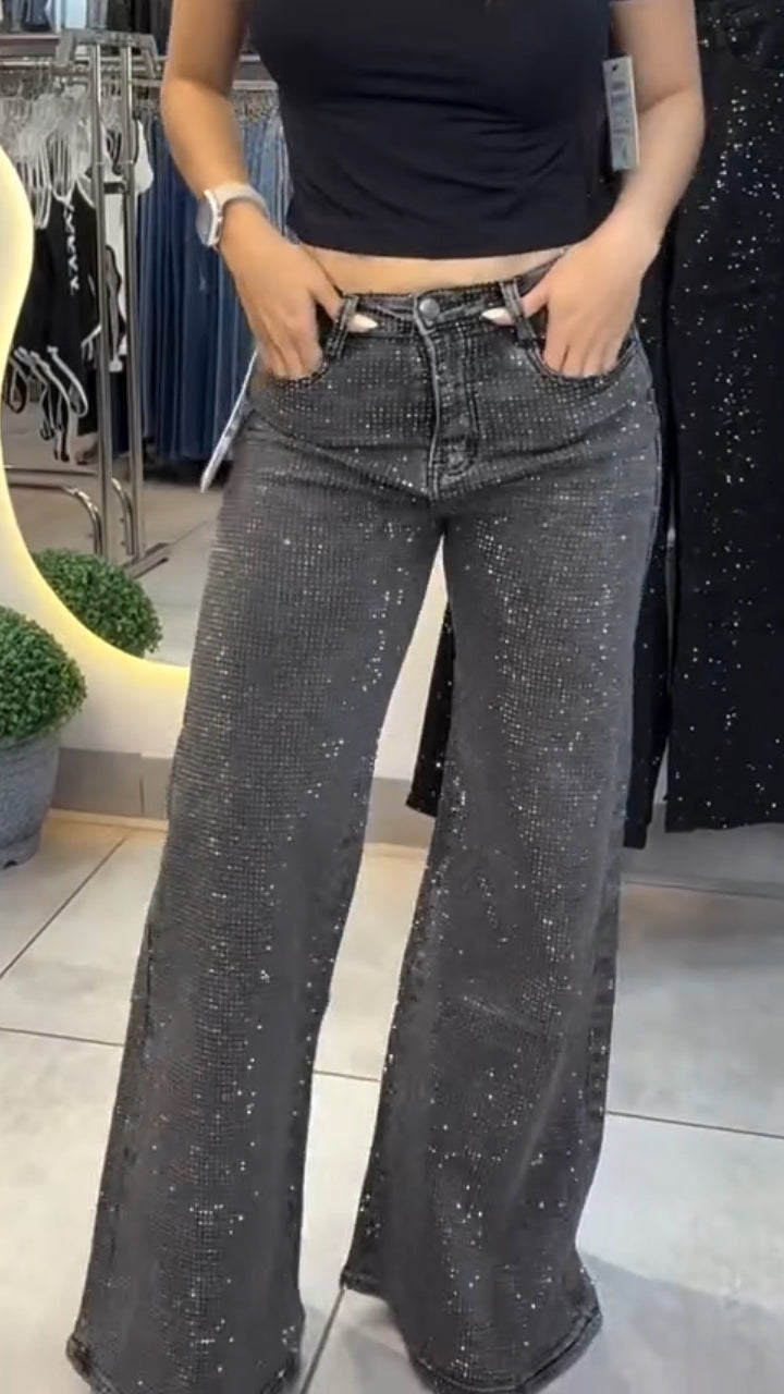 Womens Ironing Diamond Wash Water Casual Jeans