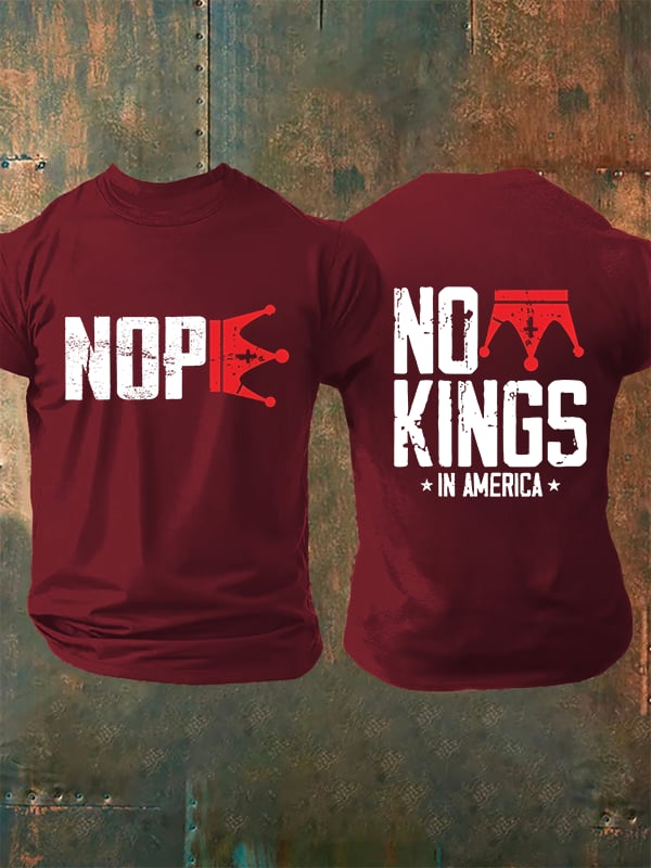 🔥Buy 3 Get 15% Off🔥Men's  No Kings In America T-Shirt