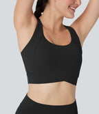 Medium Support Push Up Running Sports Bra