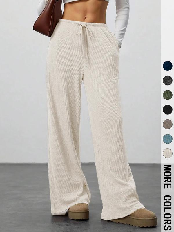 High Waist Comfortable Wide Leg Casual Jogging Pants, Versatile Athletic Trousers for Relaxed Fit, Ideal for Everyday Wear