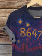 🔥Buy 3 Get 15% Off🔥Retro 8647 Starry Night Print T-Shirt