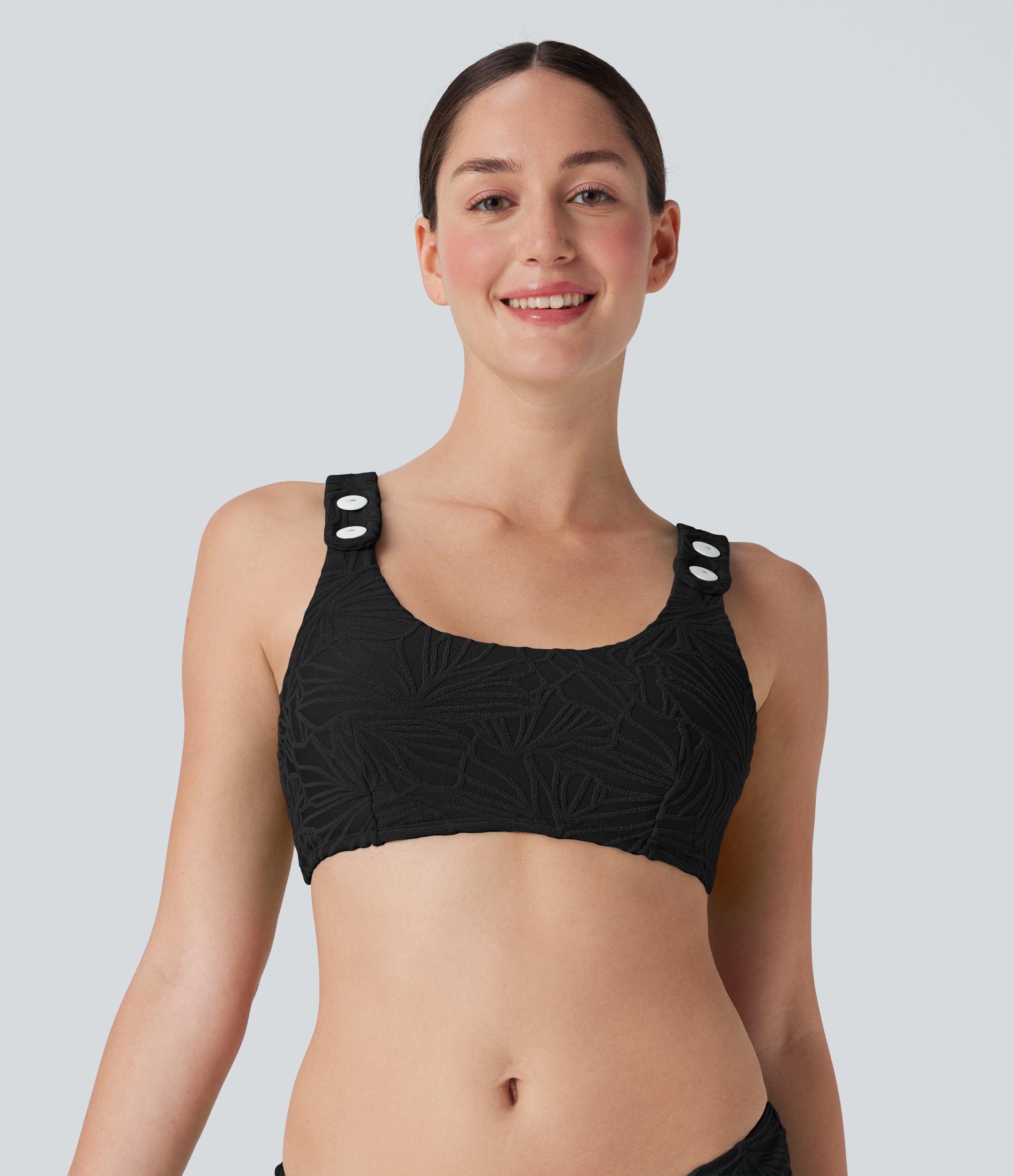 Texture Bikini Top Swimsuit