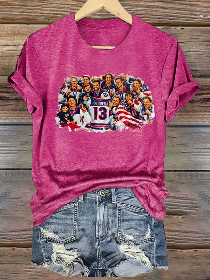 Women's  Funny Character Print T-Shirt