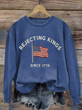 🔥Buy 3 Get 15% Off🔥Women's FDT Printed Long-Sleeve Sweatshirt