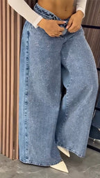 Women Spliced and Hot Diamond Casual Jeans