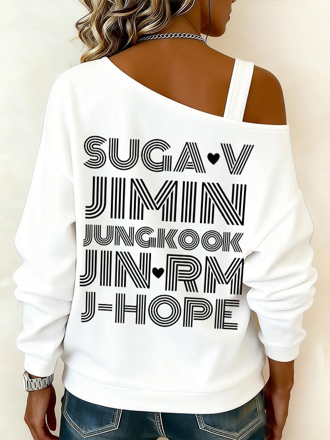 Women's BTS lovers Printed Sweatshirt