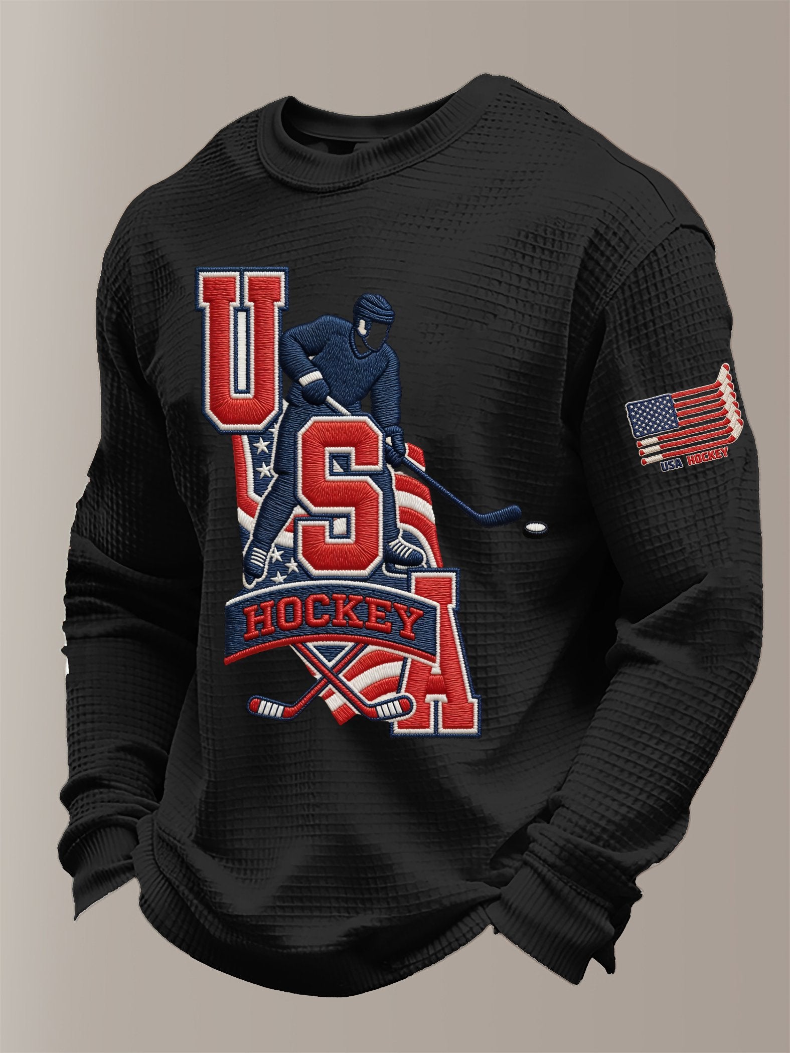 Women's  Hockey Print Sweatshirt