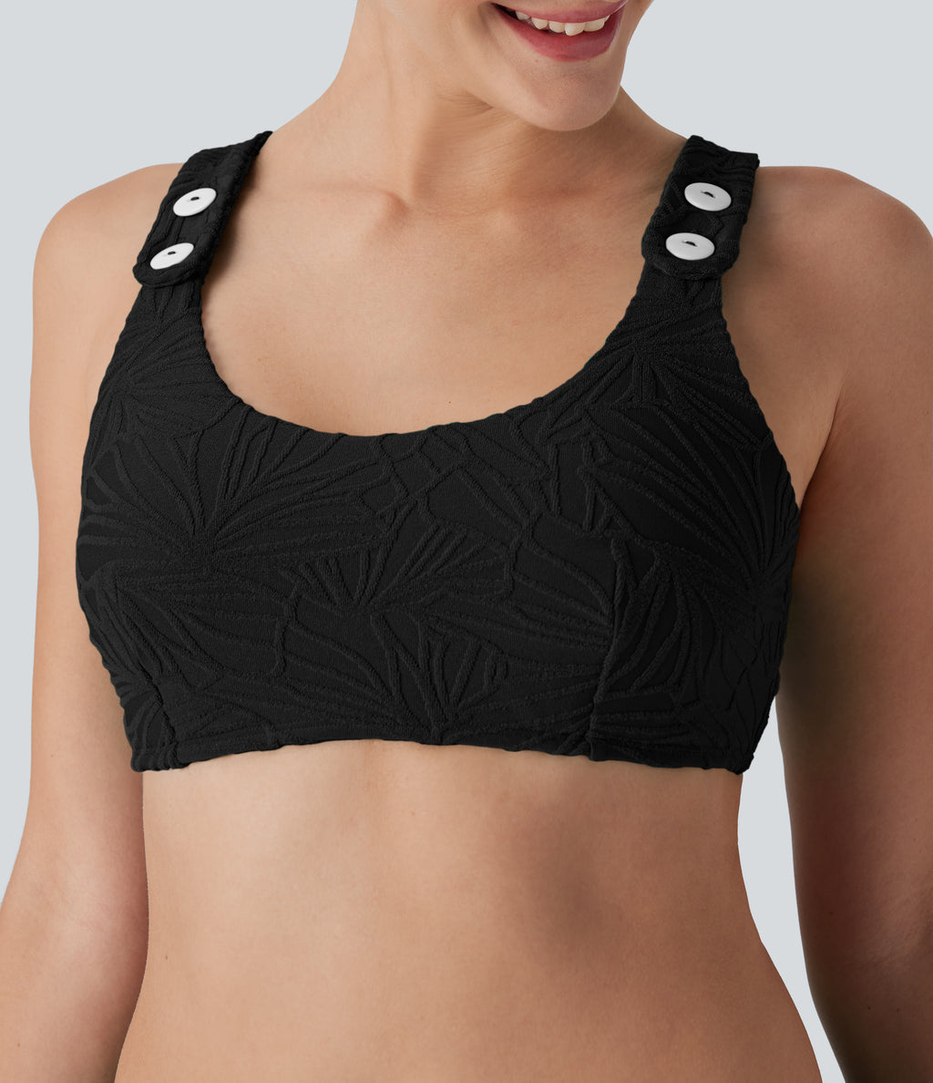 Texture Bikini Top Swimsuit