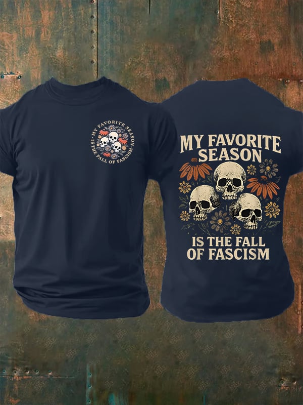 Men's MY FAVORITE SEASON Print  T-shirt