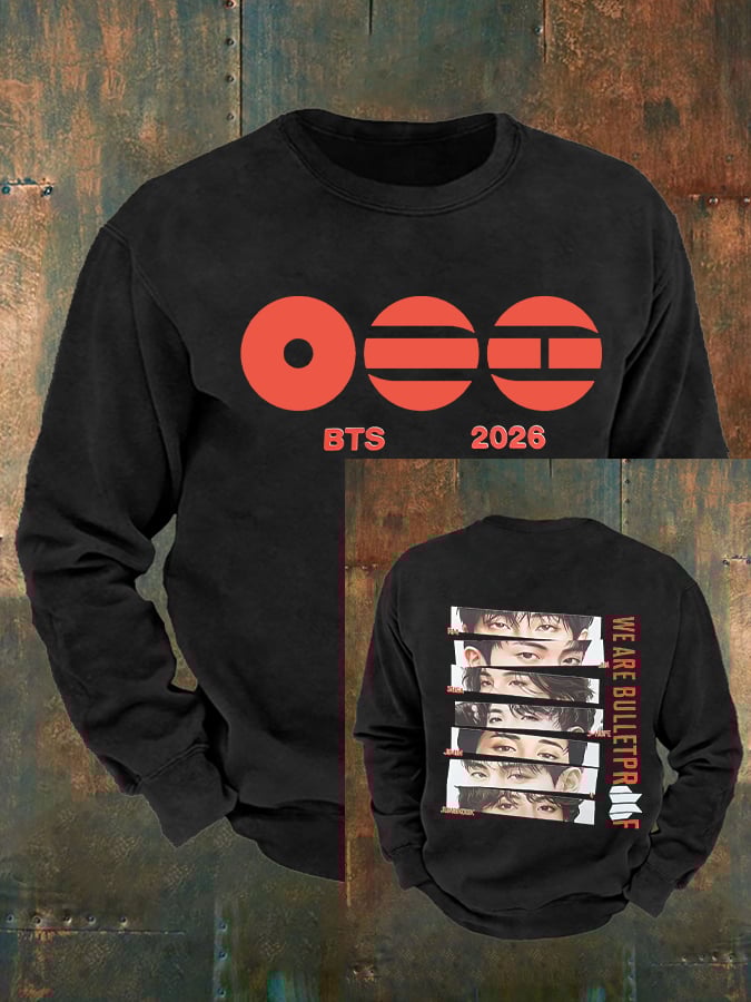Men's K-pop Print  Sweatshirt