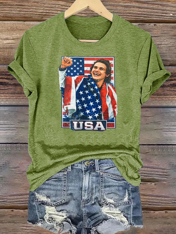 Women's  Funny Character Print T-Shirt