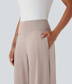 High Waisted Wide Leg Casual Pants with Pockets