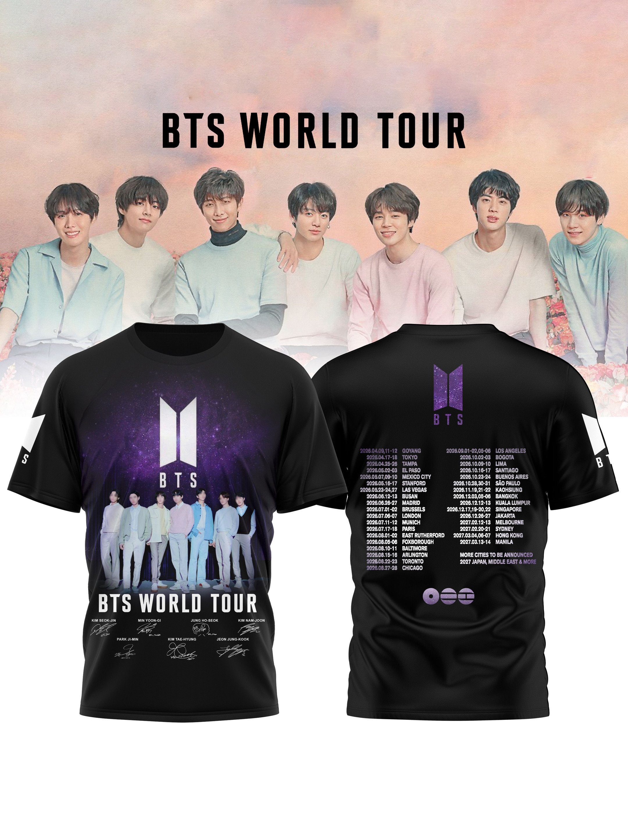 Men's 2026 Music Tour Print Short-Sleeve T-Shirt