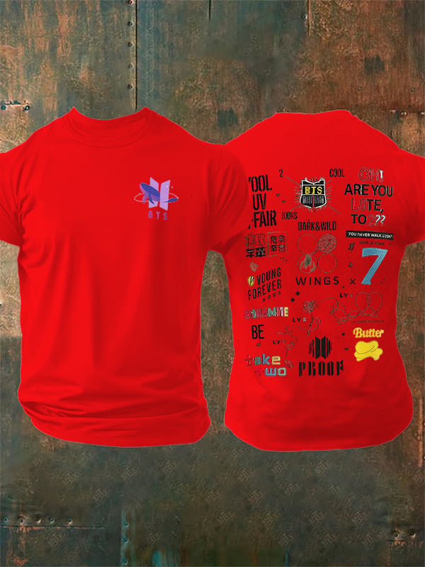 Men's  BTS Print T-Shirt