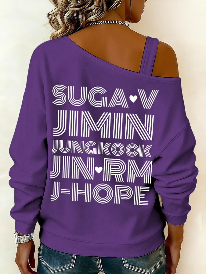 Women's BTS lovers Printed Sweatshirt