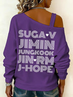 Women's BTS lovers Printed Sweatshirt