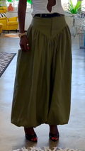 Women Spliced Solid Color Casual Pants