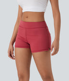 Low Rise Yoga Biker Shorts 3'' with Pockets