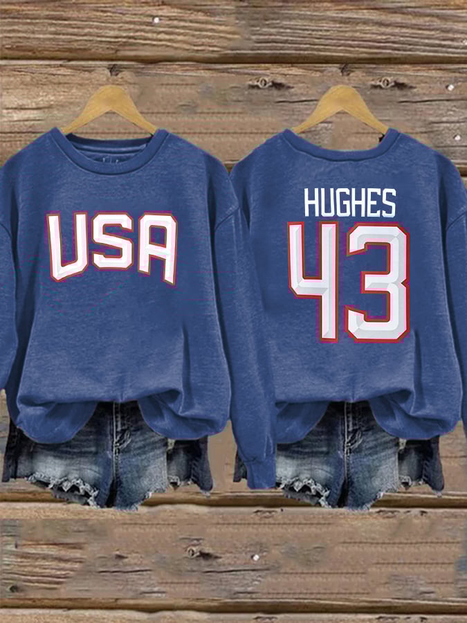 Women's  USA Print Sweatshirt