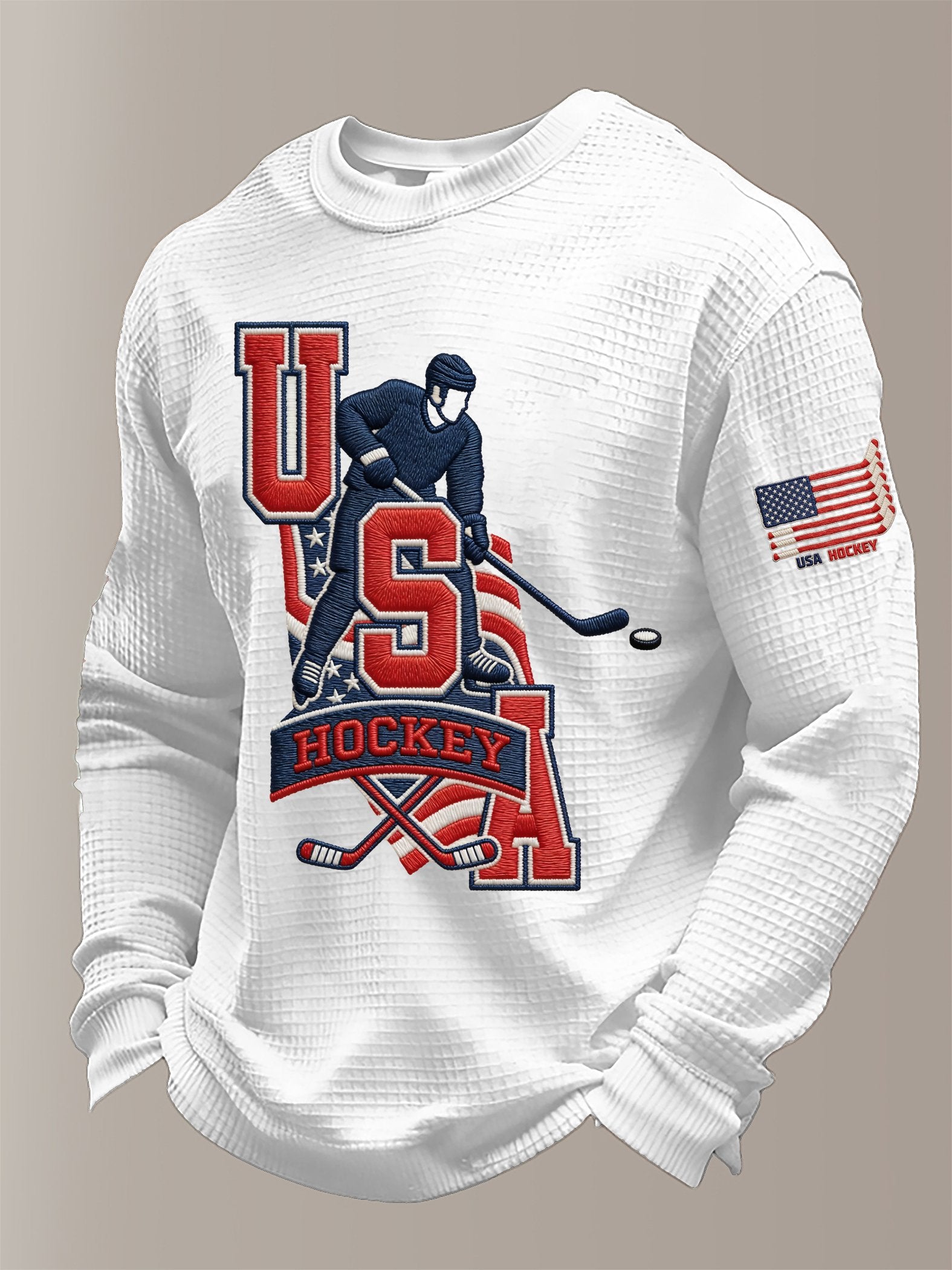 Women's  Hockey Print Sweatshirt