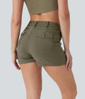 High Waisted Casual Shorts with Pockets
