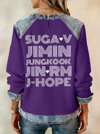 Women's Leisure  Print Sweatshirt