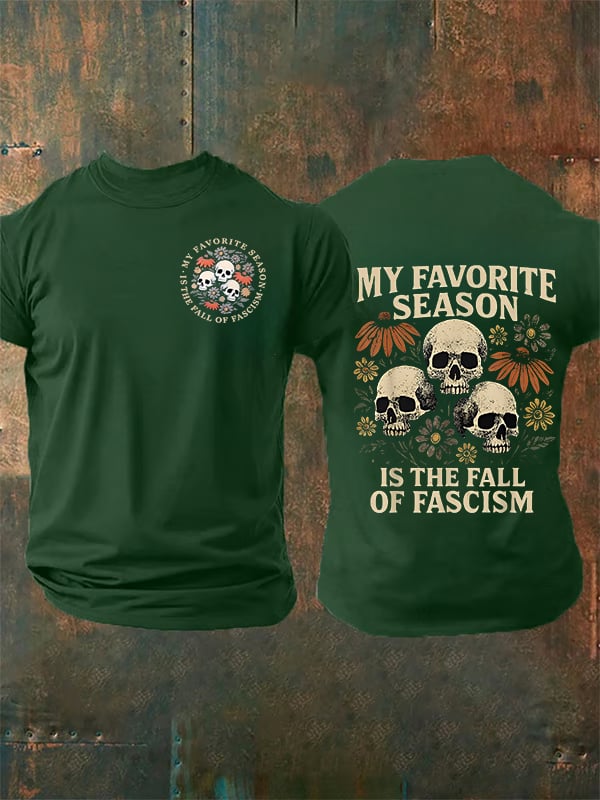 Men's MY FAVORITE SEASON Print  T-shirt