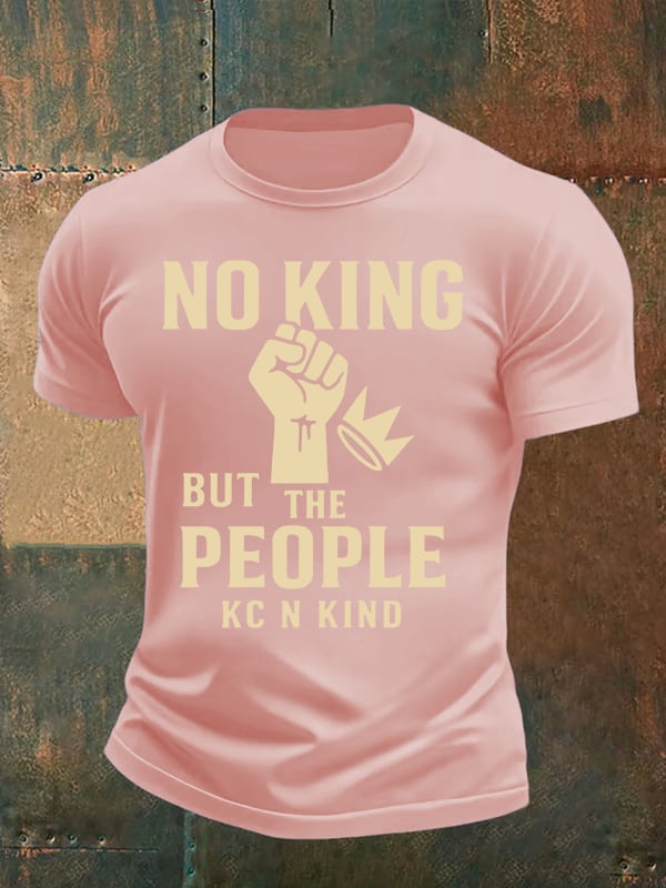 Men's no king but the people KC N kind print  T-Shirt