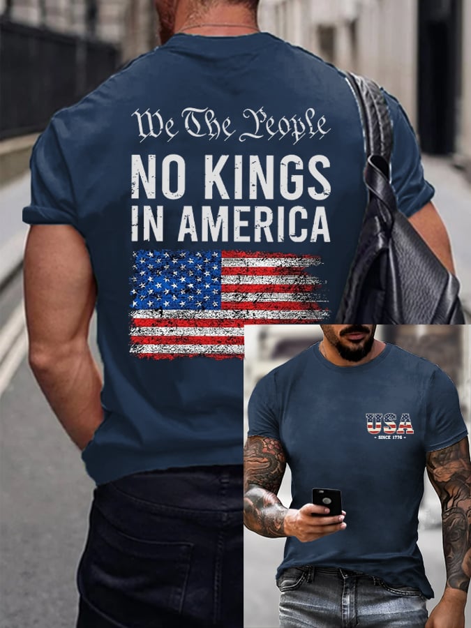 🔥Buy 3 Get 15% Off🔥Men's casual American flag-free T-shirt