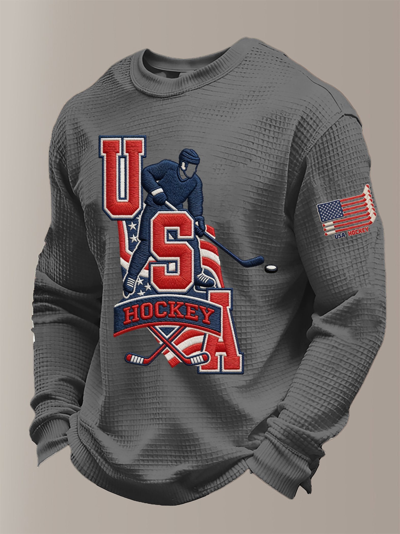 Women's  Hockey Print Sweatshirt
