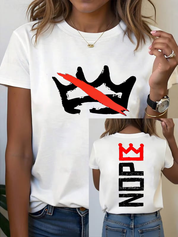 🔥Buy 3 Get 15% Off Women's  America has no kings Printed Casual T-Shirt